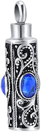 High Grade Cylinder Ash Urn Keepsake Stainless Steel Cremation Urn Necklace Cremation Jewelry Christmas