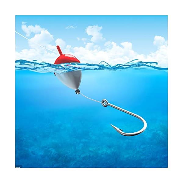 Fodlon 500PCS Angelhaken, 3# -12# Widerhaken Angelhaken, Kohlenstoffstahl Augen Angeln Haken, Karpfenkreishaken mit Aufbewahrungsbox fÃ¼r SÃ¼Ãwasser-Salzwasserfisch-Trackle – Bild 7