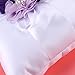 NUOLUX Ring Bearer Pillow,2020cm Wedding Ring Pillow Pearl Flower Decorated