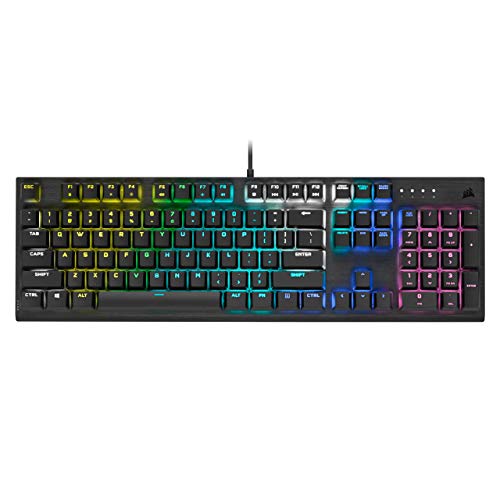 Corsair K60 RGB Pro Mechanical Gaming Keyboard - CHERRY Mechanical Keyswitches - Durable AluminumFrame - Customizable…