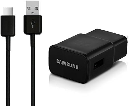 Samsung Fast Charger EP-TA20 with USB Type C Cable EP-DG950 For Galaxy S8, Note 8 (Black)