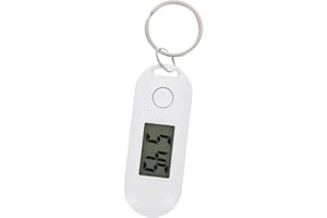 Gatuida Keychain Pocket Watch Clip on: Digital Electronic Watch LED Luminous Backpack Keyring for Kids Nurse Student Test Home Office Outdoor Use