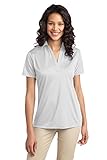 Port Authority Women's Silk Touch Performance Polo M White