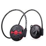 Avantree Bluetooth Headphones for Running, Stereo Sweatproof Sports Headphones with Mic, Neat Fit NO Hanging Wire, Wireless V4.1 aptX, for Workout Gym 8 Hour Battery - Jogger Plus