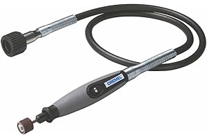 Dremel Flex Shaft Rotary Tool Attachment with Comfort Grip and 36” Long Cable - Engraver, Polisher, and Mini Sander- Ideal for Detail Metal Engraving, Wood Carving, and Jewelry Polishing, 225-02