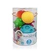 Infantino-Textured-Multi-Ball-Set-Textured-Ball-Set-Toy-for-Sensory-Exploration-and-Engagement-Ages-6-Months-And-Up INFANTINO Textured 6 Piece Multi Ball Set for Babies and Toddlers, Multiple-Colors, Sizes & Shapes, Soft Tactile Balls…