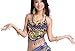 ZLTdream Belly Dance Top With Chest Pad bells &coins Dark Blue, One Size