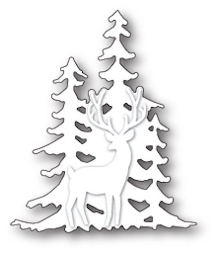 Memory Box Die - Deer In The Trees Silhouette