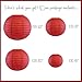 Just Artifacts Decorative Round Chinese Paper Lanterns 12pcs Assorted Sizes (Color: Dark Red)