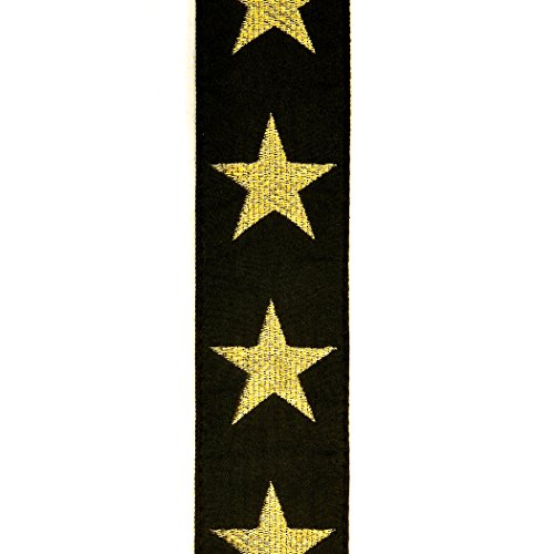 Planet Waves Woven Guitar Strap, Gold Stars
