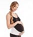 GABRIALLA Elastic Pregnancy Belly Band for Pregnant Women, Baby Safe Design, Adjustable & Breathable Maternity Belt, Improve Posture and Relieves Back, Joint, & Hip Strain (MS-96 White, M)