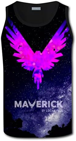 Zezeyaa Mos DE LUSAVAGE Maverick Logan Paul Tank Top Sleeveless Graphics Tees for Mens