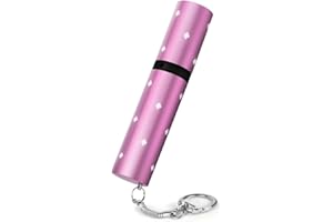 Electra Lipstick Mini Stun Gun for Women Self Defense, Discreet and Powerful Stun Gun Keychain with Flashlight, Maximum Voltage, Recharcheable Battery by Guard Dog Security