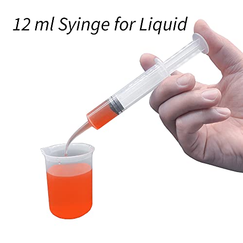 Wisdom Teeth Syringe, 5 Pack Irrigation Dental Syringes with Curved Tip