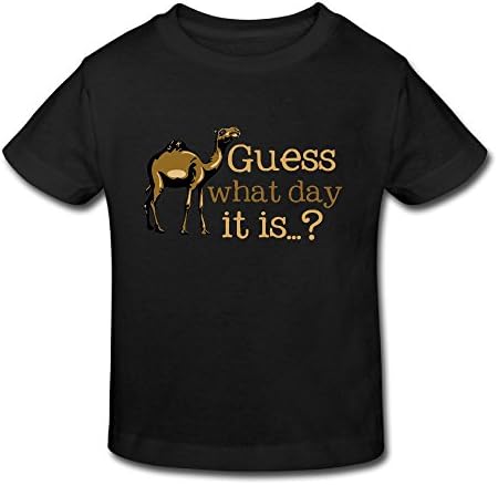 Hanxiaoxiao Kids Hump Day What Day It Is Cool Jogging Black T-Shirts 3 Toddler Short Sleeve