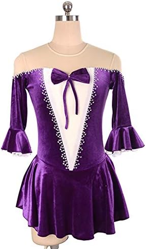 DILIKEXUE Figure Skating Dress for Girls Women Ice Skating Competition Performance Costume Dance Costume Dress Professional Stretch Breathable