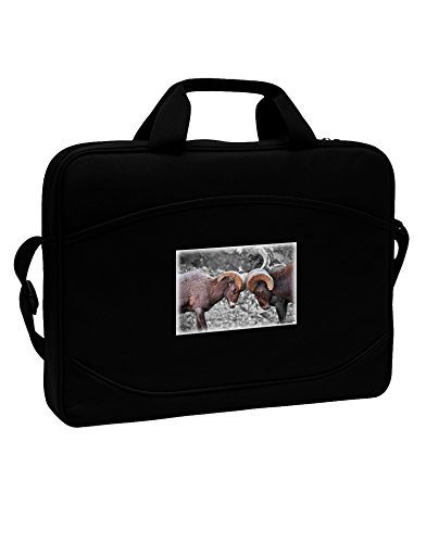 TooLoud CO Bighorn Head Butt Desaturated 15" Dark Laptop / Tablet Case Bag