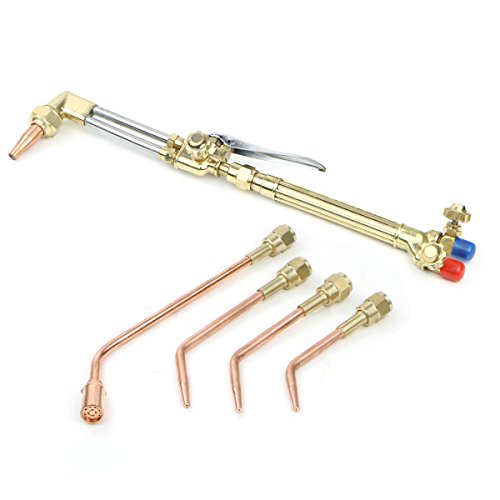 Stark USA Portable Oxygen Acetylene Welder Include Nozzles Cutting Torch, Gauge, Regulators Set With 15'ft Hose, Carrying Case - Thumbnail 6