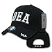 Rapid Dominance Genuine 3-D High Embroidered Law Enforcement Baseball Caps Hats (Adjustable, DEA)