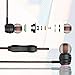 BYZ Wired Earphones, in-Ear Headphones with Mic, Wired Earbuds, Durable Cable, Ergonomic Design, 3.5mm Jack, Black+Redthumb 4