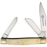 Rough Ryder Stockman White Smooth Bone