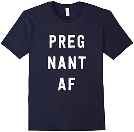 Mens Pregnant AF Shirt 2XL Navy