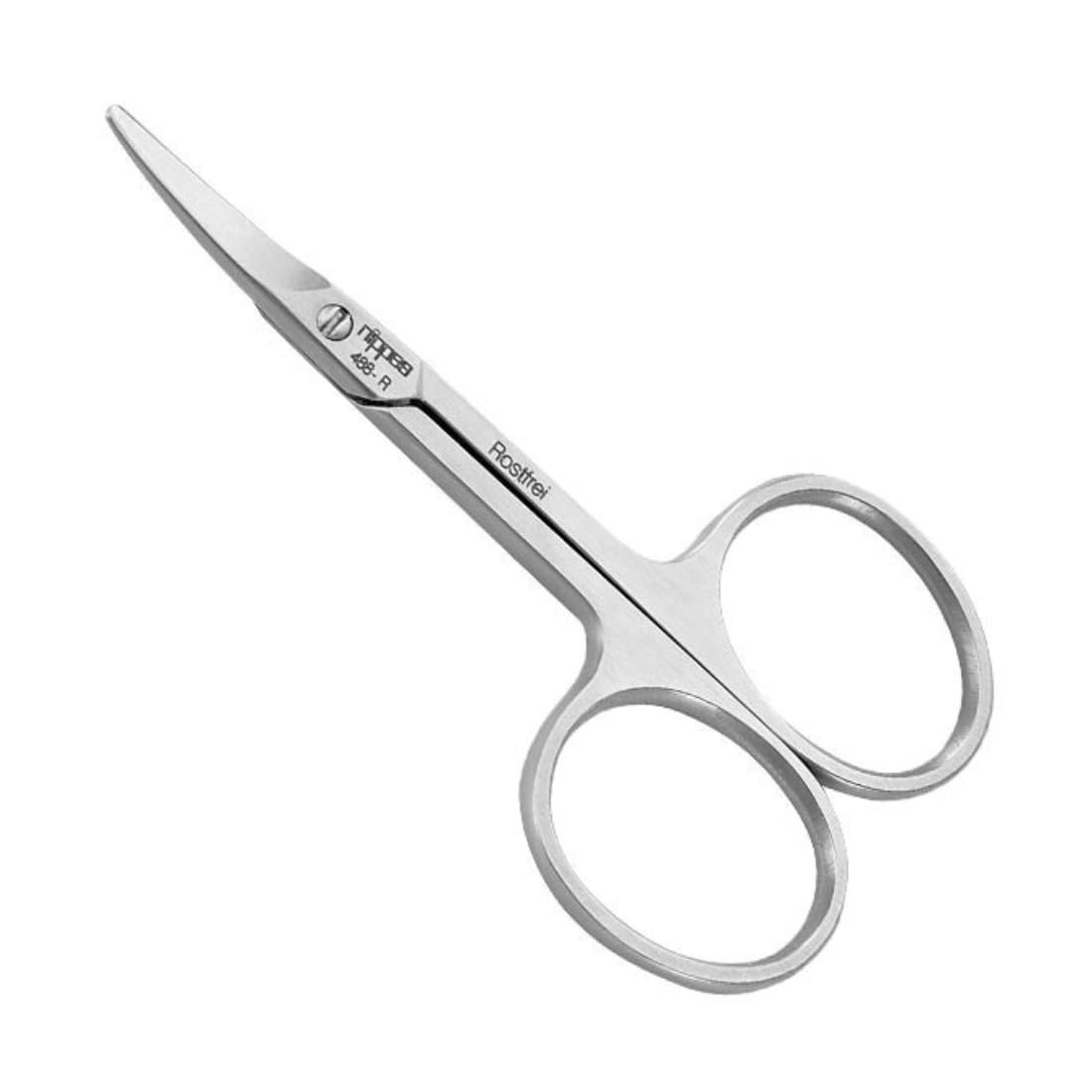 nippes Solingen Professional Baby Scissors | 8 cm | Rustproof | Rounded Corners | Silver | Baby Nail Scissors