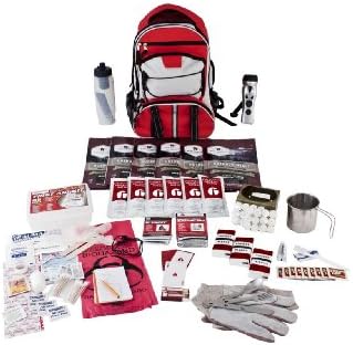 Guardian Survival Long Term Food Storage Emergency Kit, Red Backpack