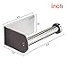 Toilet Paper Holder, Self Adhesive TocTen 304 Stainless Steel Rustproof Paper Roll Holder, No Drilling Easy to Install, The Bathroom Accessory Suitable for Office, Kitchen, Bathroom (Brushed, 5IN)