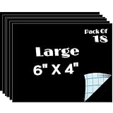 Extra Thick Large Chalkboard Labels For Big Bins Boxes Jars Containers 4x6 inch Erasable Reusable Rectangle Black Board Label Waterproof Adhesive Stickers Decal Organize Craft Gift (Pack of 18)