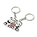 DreamsEden China National Treasure Animal Panda Couple Keychain (with Gift Box) Lovely Pendant Lovers Sweetheart Key Ring Key Chain for Valentine Wedding Anniversary (A Pair)
