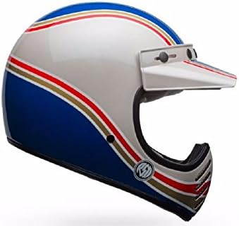 Bell Moto-3 Malibu Blue White Limited Edition Offroad Motorcycle Helmet Size Large