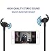 Sport Inear Noise Cancelling Wired Earbuds - Cooiepa Waterproof in Ear Buds Earphones Remote Hand-free Microphone Bass Stereo Headphones For Running Jogging Apple iPhone Samsung Galaxy SONY LG - Black