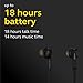 Jabra Elite 25e Wireless Earbuds, Black – Voice Assistant and Bluetooth Enabled, Around-the-Neck Style with a Secure Fit and Superior Sound for Music and Calls, Long Battery Life, Android & iOS