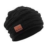 Pococina Wireless Hands-Free Bluetooth Beanie Hat Sport Speaker Knit Cap, Built-in Mic