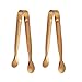 Huayoung 2-pcs Gold Stainless Steel Sugar Tongs Lemon Slicer Tongs (4.8