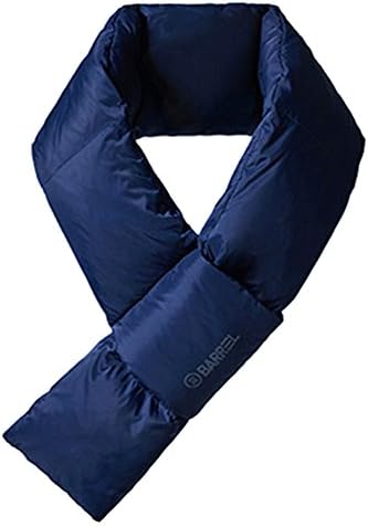 BARREL Navy Blue Goose Down Muffler Scarf for Men and Women One Size