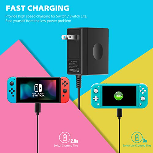 3 Switch+Charger+Nintendo+Lite+Replacement
