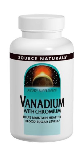 Source Naturals Vanadium avec chrome, 180 comprimés