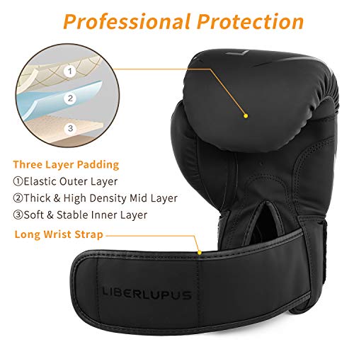 Liberlupus Boxing Gloves for Men & Women, Boxing Training Gloves