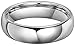 CROWNAL 4mm 6mm 8mm 10mm Tungsten Wedding Band Ring Men Women Plain Dome Polished Size Comfort Fit Size 3 To 17 (6mm,9)