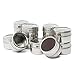 Magnetic Spice Tins by ZeeBelka-12 Multi-Purpose Stainless Steel Containers with 150 labels and chalkboard pen- Round Jars for Storage Organization with Clear Lids-Magnetic on Fridge & Sift/Pour Slots