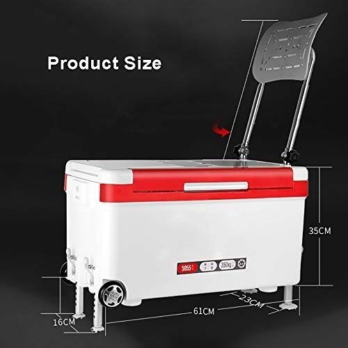 ZFF 42L Isolierung Fischereikasten Mit Räder Multifunktion Angeln Stuhl Angelzubehör Sitzkiste Angeln Dry Box Kühler… – Bild 3