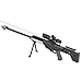 GOHIKING 2.5-10x40 Hunting Rifle Scope Dual Illuminated Mil-dot with Red Laser Combo Rifle Hangers