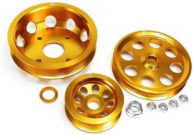 ISIS Performance Light Weight Pulley Kit for Nissan SR20DET S13 (Gold)