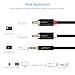 AIFFECT 3.5mm Aux to 2 RCA Stereo Audio Adapter Cable, 6.6 Feet