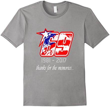 Mens 69 Tribute to Nicky T Shirt - Nicky T Shirt Large Slate