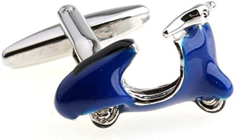 Albetro Blue Vespa Scooter Cufflinks for Men