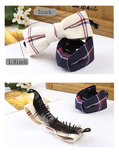 Hair claw 4 Colors,lady's bow hair clip,Non-slip Fashion Accessories4 Pieces Gift wrapping