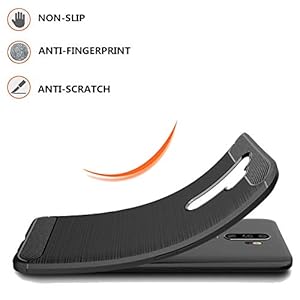 Cover Oppo A5 2020/OPPO A9 2020 + Pellicola Protettiva, TPU Antiscivolo Fibra di Carbonio Custodia per Oppo A5 2020/OPPO… - immagine 5